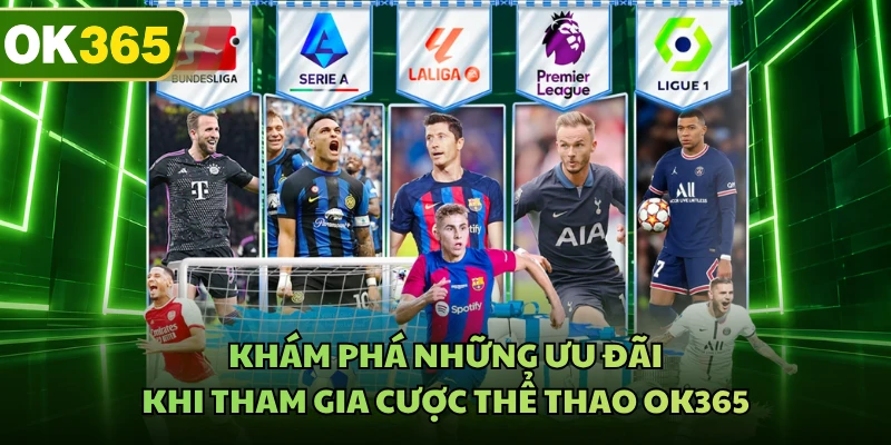 Khám phá những ưu đãi khi tham gia cược thể thao OK365